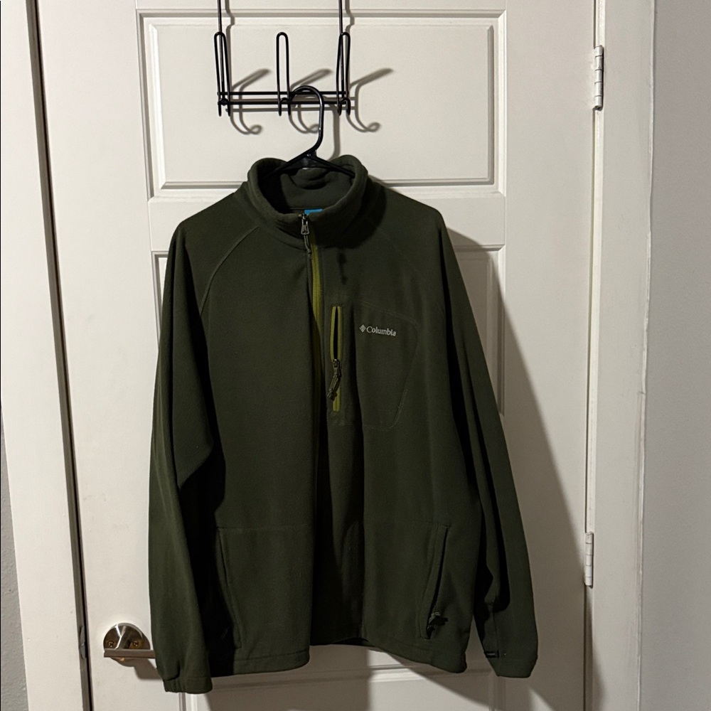 Columbia Olive Green Fleece Pullover